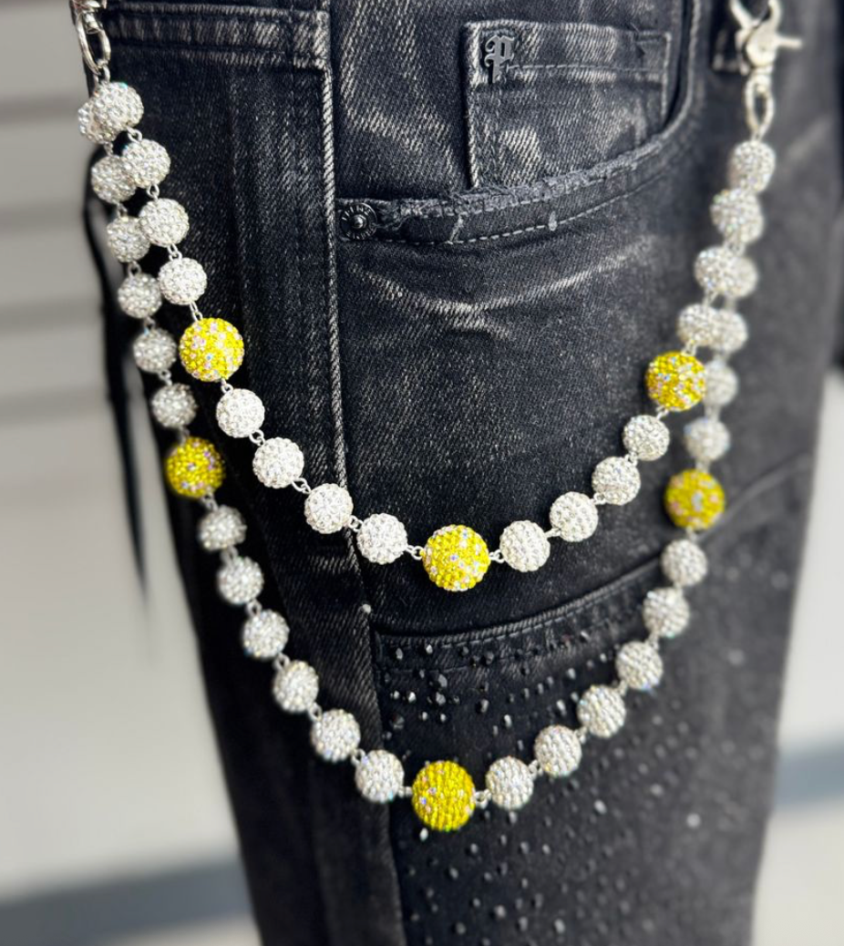 Wallet Chain - Silver/Yellow