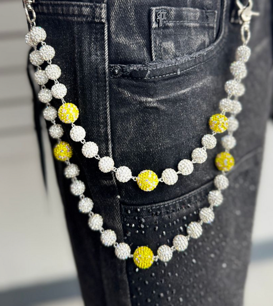 Wallet Chain - Silver/Yellow