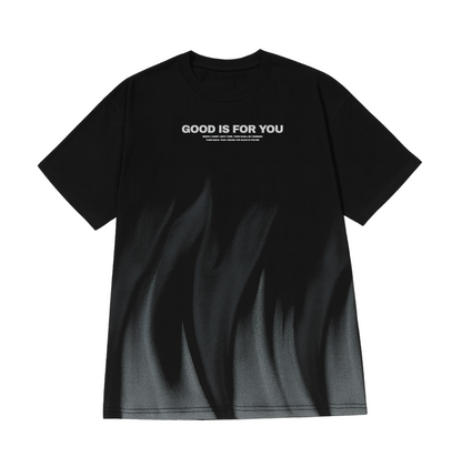 Good Is For You Oversized Tee - Black