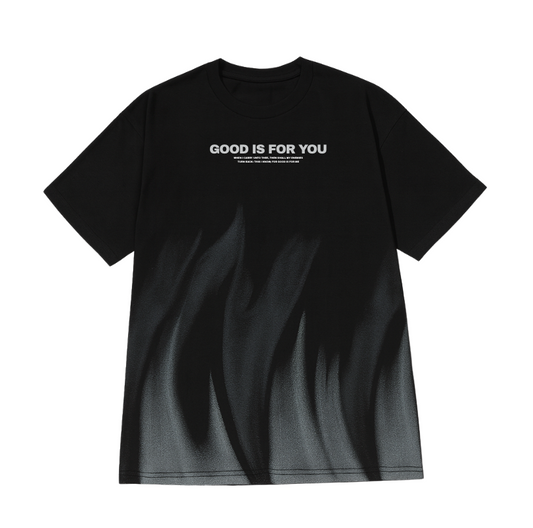 Good Is For You Oversized Tee - Black