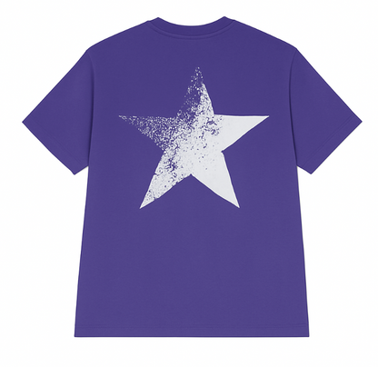 Saint World Oversized Tee - Purple