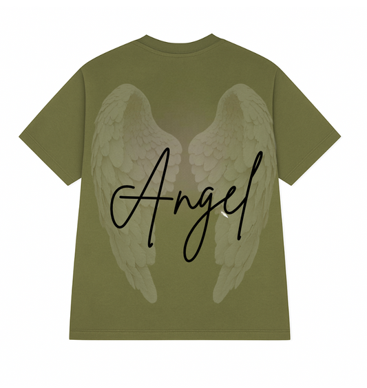 Angel Oversized Tee - Army Green