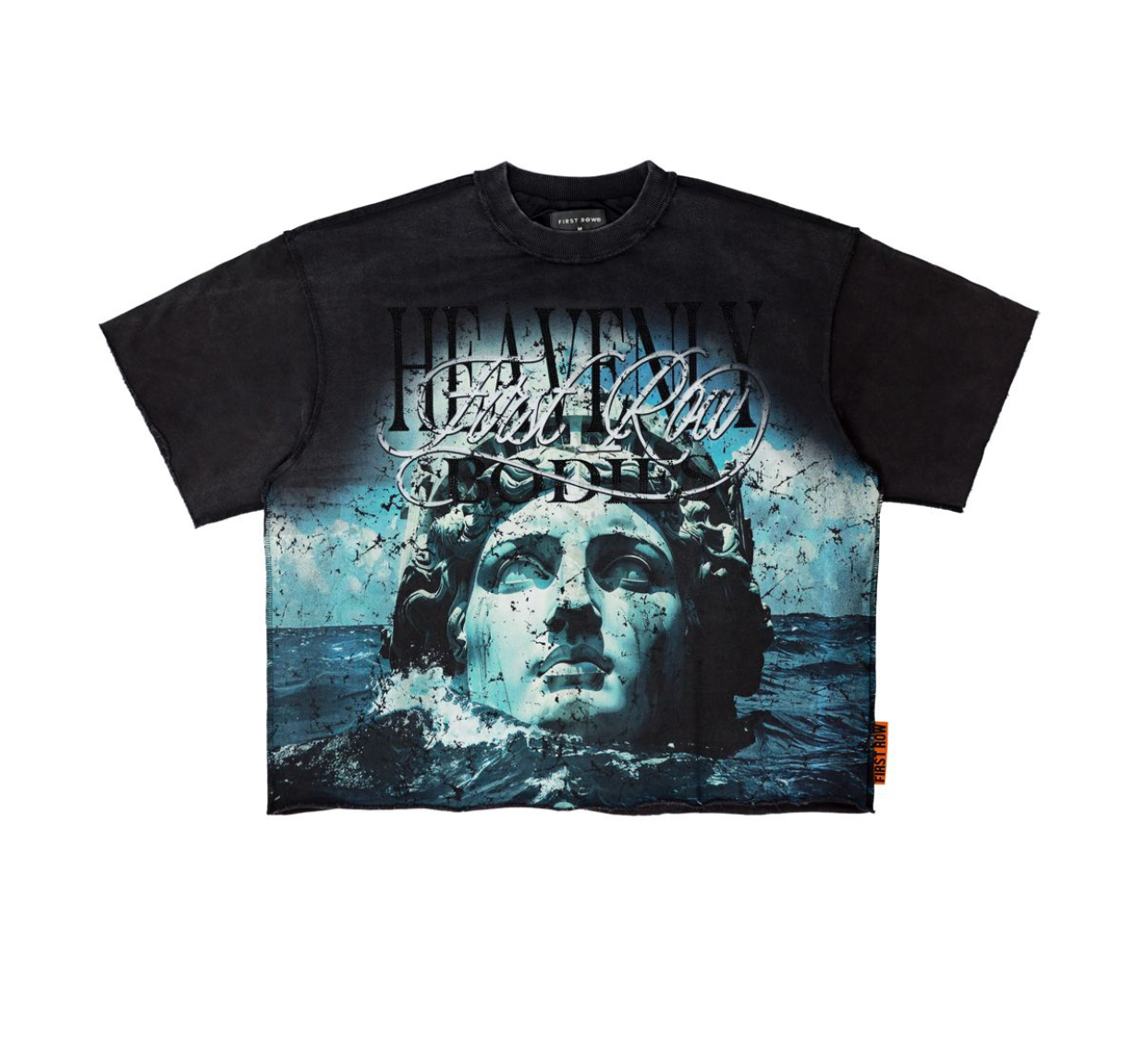 Heavenly Bodies Crop Tee - Black