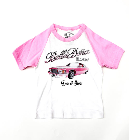 Low And Slow Crop Woman's Tee - Pink