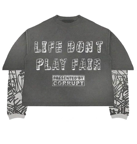 Life Don't Play Fair Twofer - Dark Grey