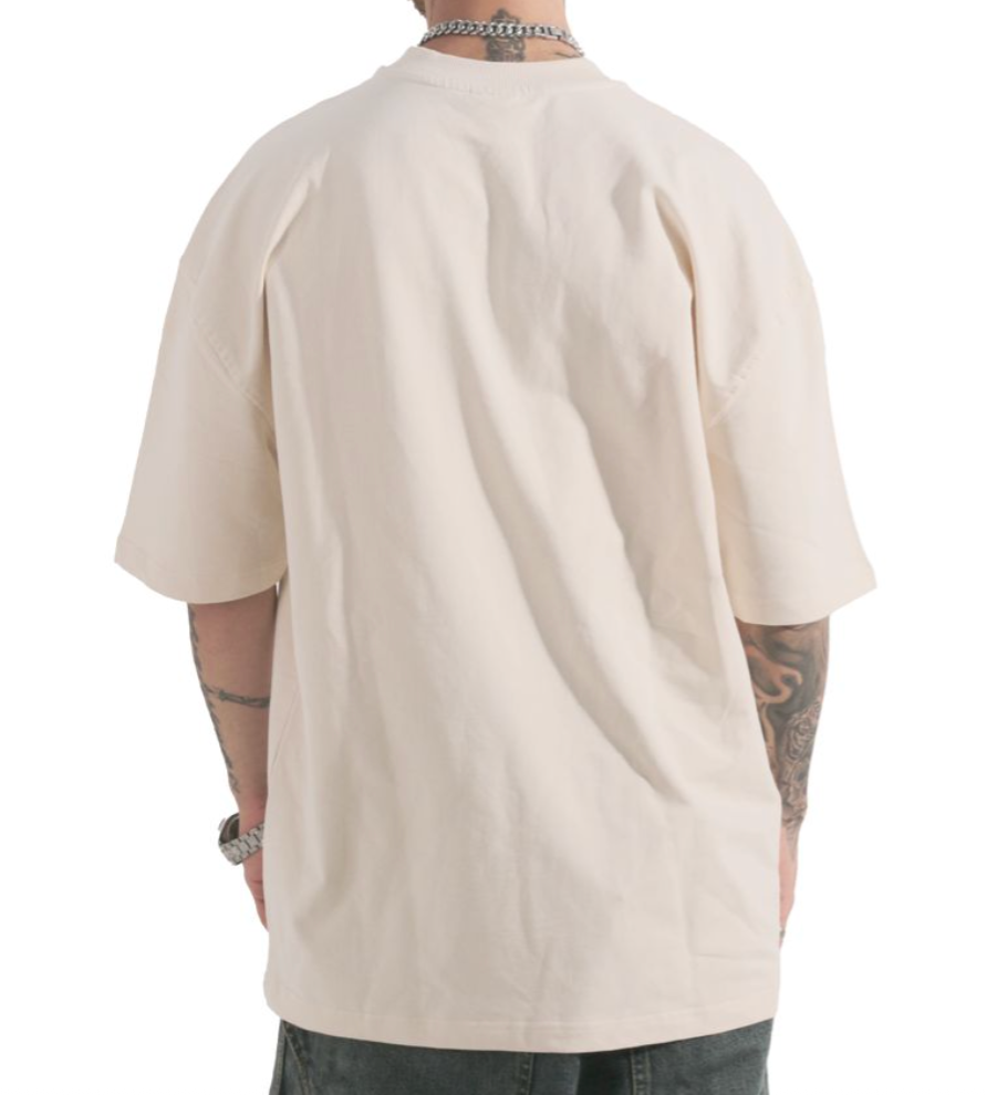 Football Graphic Tee - Beige