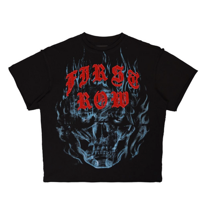 Be Fierce Cropped Tee - Black/Red