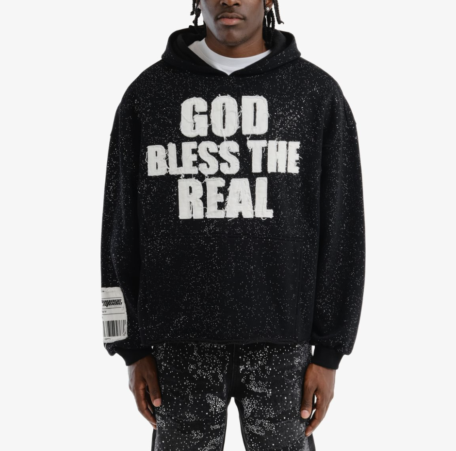 God Blessed the Real Hoodie - Black