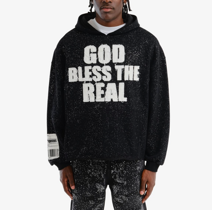 God Blessed the Real Hoodie - Black