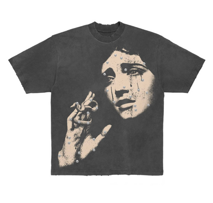 Pearls 1 Graphic Tee - Grey