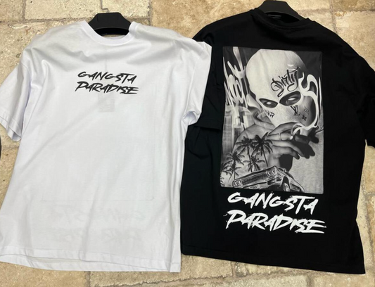Gangsta Paradise Graphic Tee - White