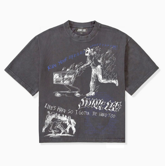 Burning Tee - Dark Gray