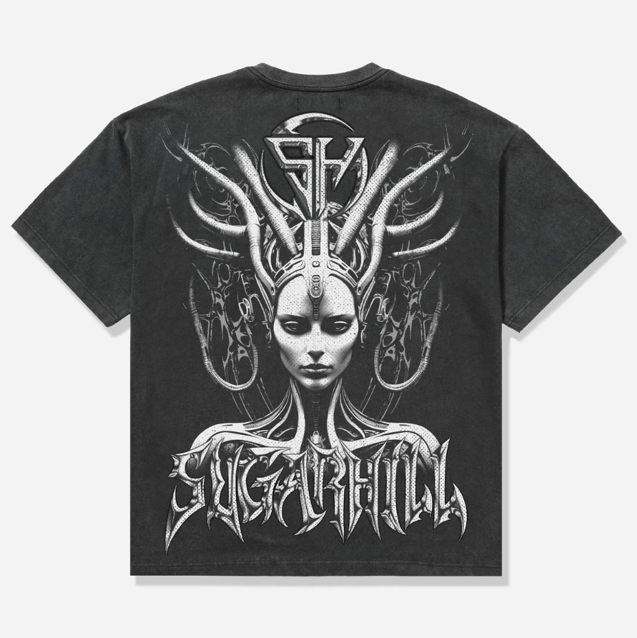 Medusa Tee - Washed Black