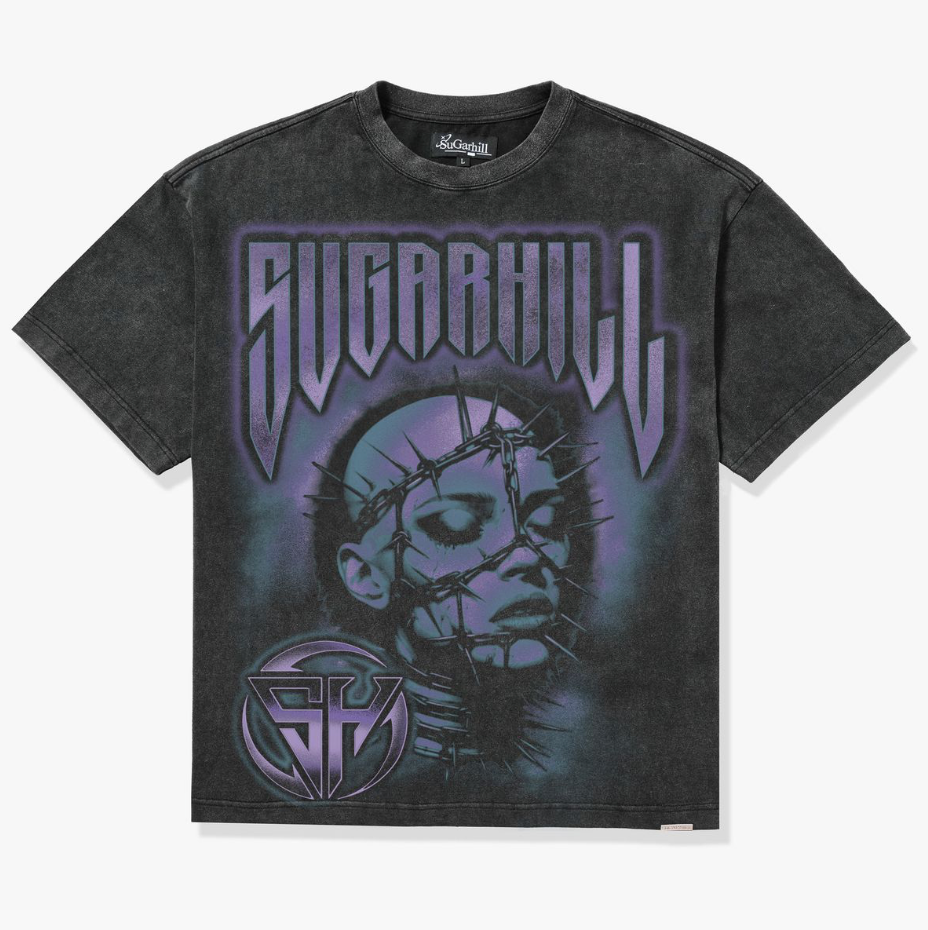 Prometheus Tee - Washed Black/Purple