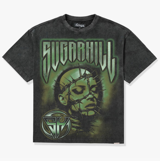 Prometheus Tee - Washed Black/Green