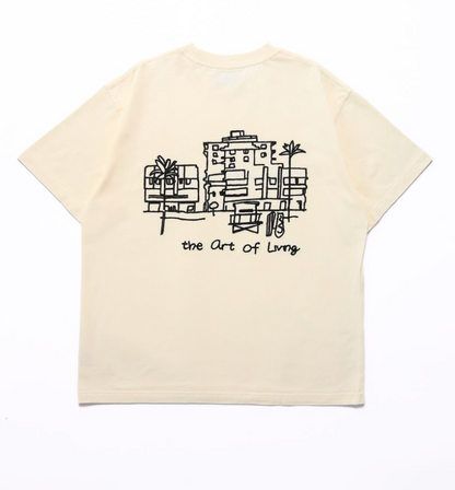 Elements Resort Doodle Tee - Cream