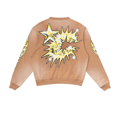Heaven of Chrome Crewneck - Tan