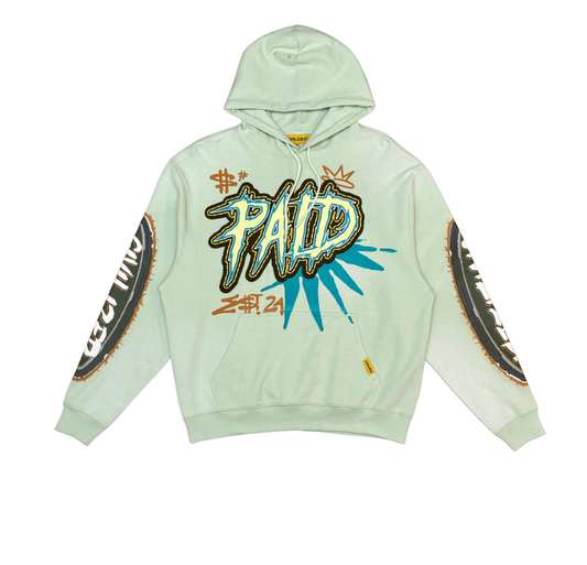 Make Money Not Friends Hoodie - Mint