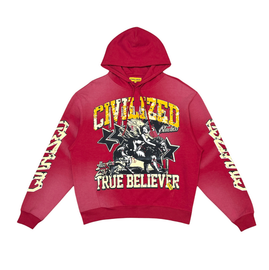 Civilized Studio True Believer Hoodie - Red