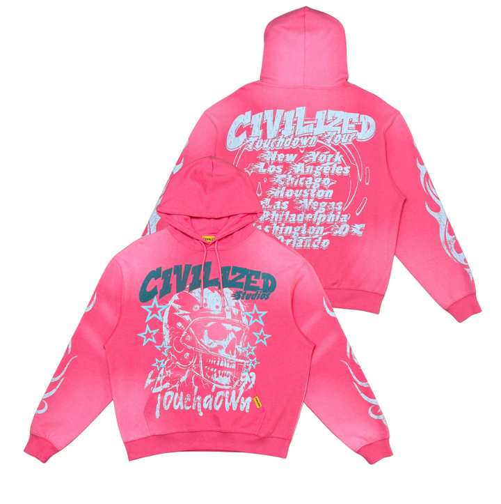 Civilized Touchdown Tour Hoodie - Pink