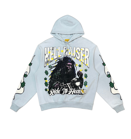 Ride to Heaven Hoodie - Peal Blue