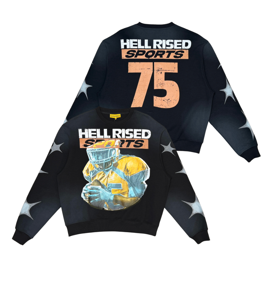 Hell Raised Sports 75 Crewneck - Black