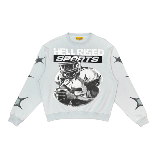 Hell Raised Sports 75 Crewneck - Light Grey