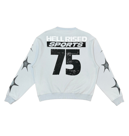 Hell Raised Sports 75 Crewneck - Light Grey