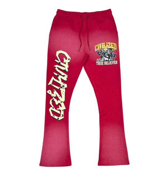 Civilized Studio True Sweatpants - Red