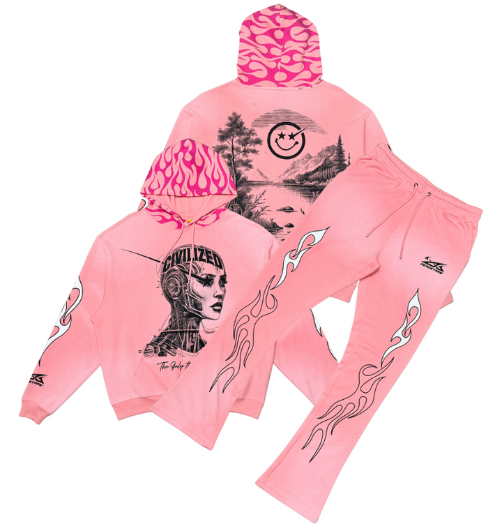 Civilized AI Hoodie - Pink