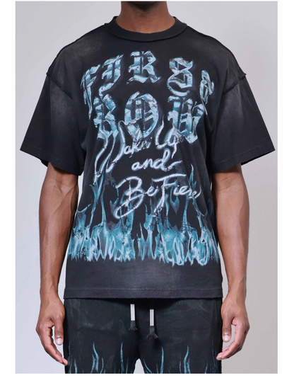 Wake up and be fierce Tee - Black