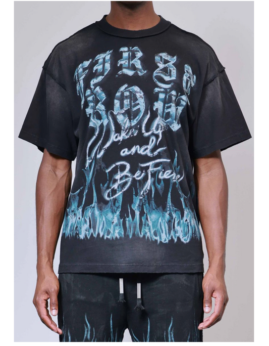 Wake up and be fierce Tee - Black