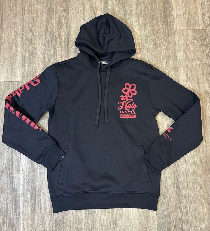 CLTVT Botanicals Hoody - Black/Red