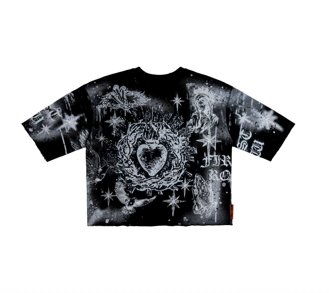 First Row A Scared Vow - Acid Wash Black
