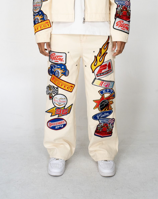 Turbo Carpenter Pants - Cream