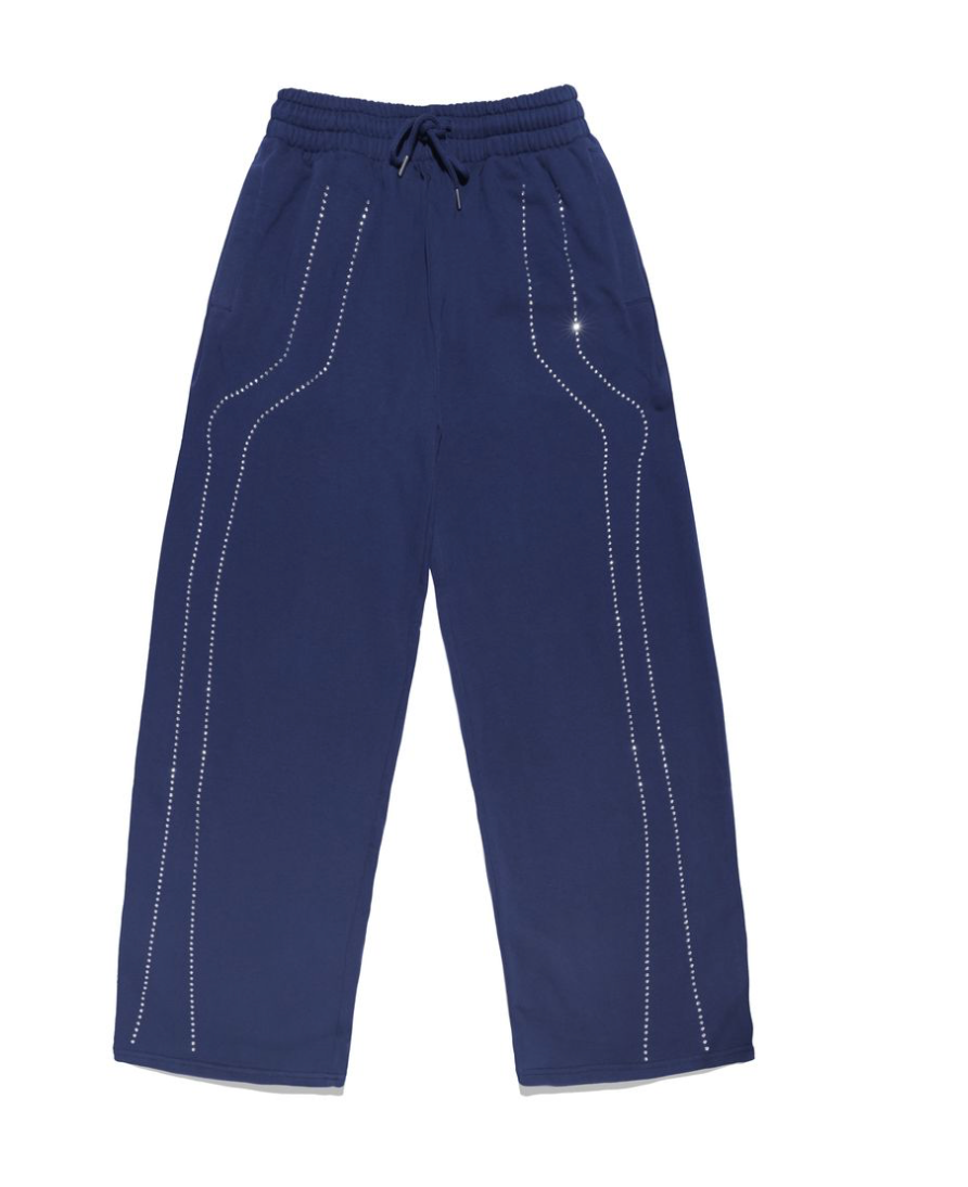 Progress Sweatpants w/Rhinestones - Blue