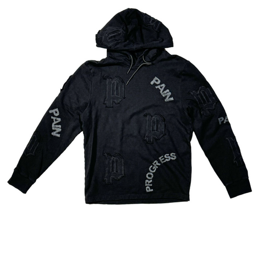 Pain and Progress Hoodie - Black