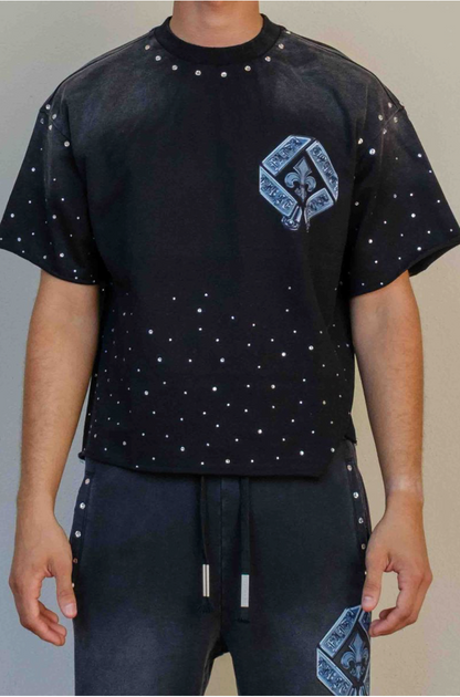 First Row Sublime Light Cropped Tee - Black