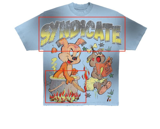 Syndicate " Cook" Cropped Tee - Blue