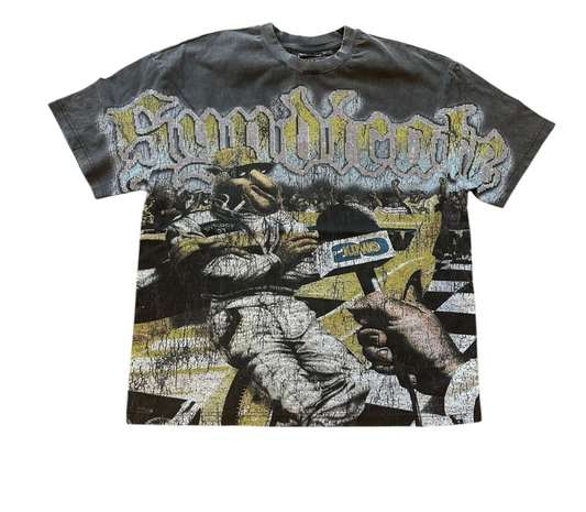 Syndicate " Racing" Cropped Tee - Black