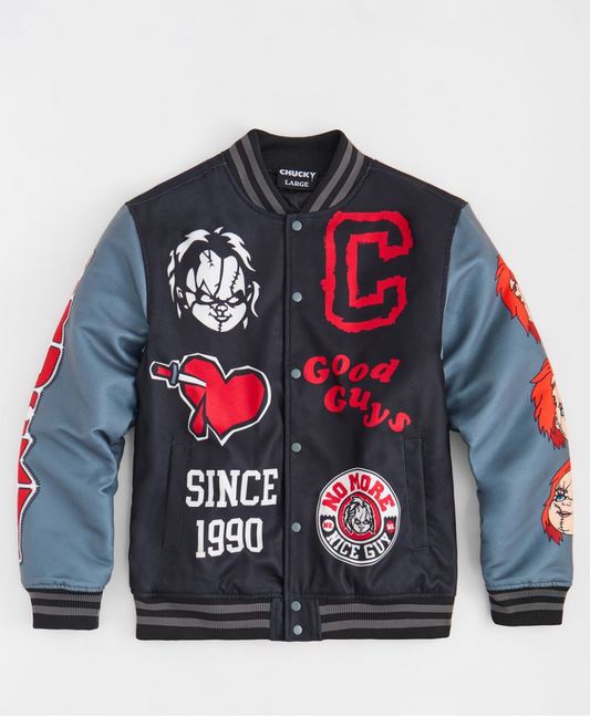 Chucky Varsity Jacket - Black