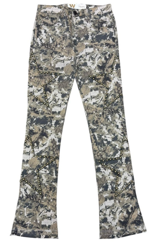 Stacked Star Fit Jeans - Camo