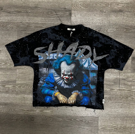 Shady F-Terry Cropped Tee - Black