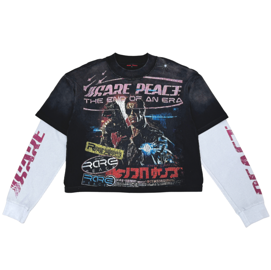 Terminator Rhinestone Twofer - Black