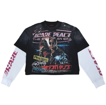 Terminator Rhinestone Twofer - Black