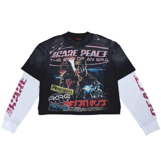 Terminator Rhinestone Twofer - Black