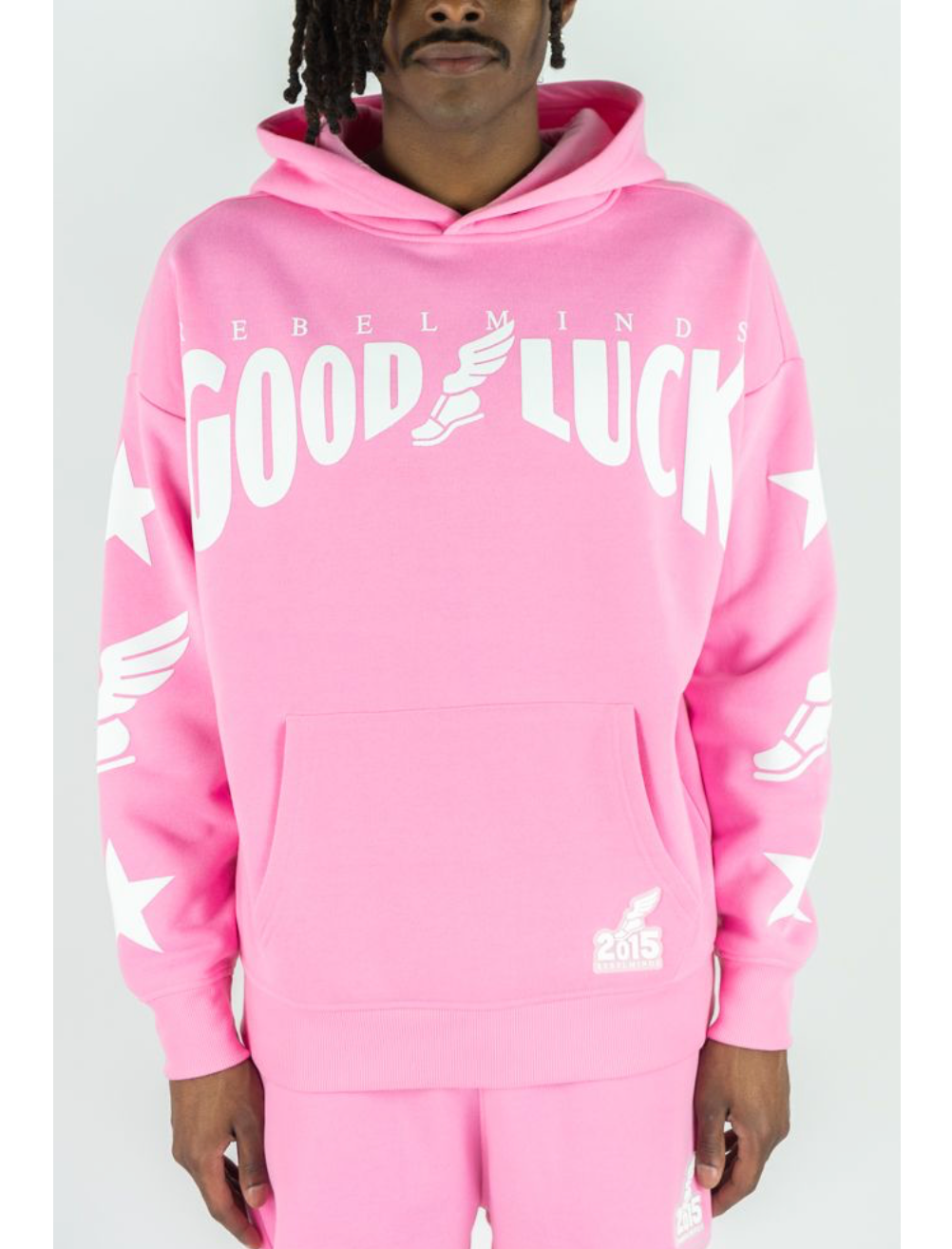 Good Luck Pullover Hoodie - Pink