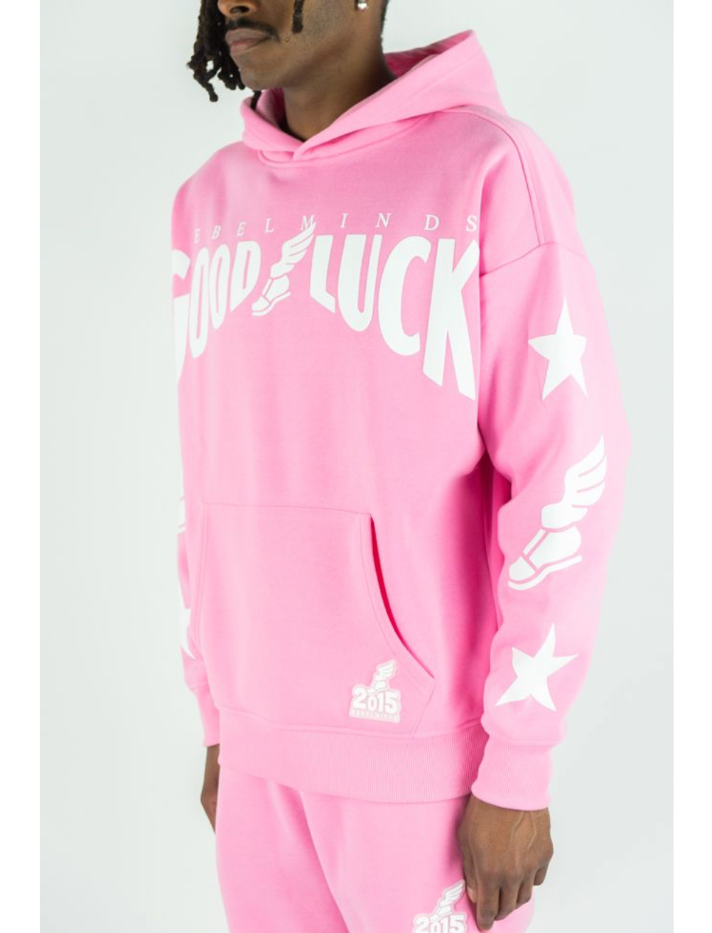 Good Luck Pullover Hoodie - Pink