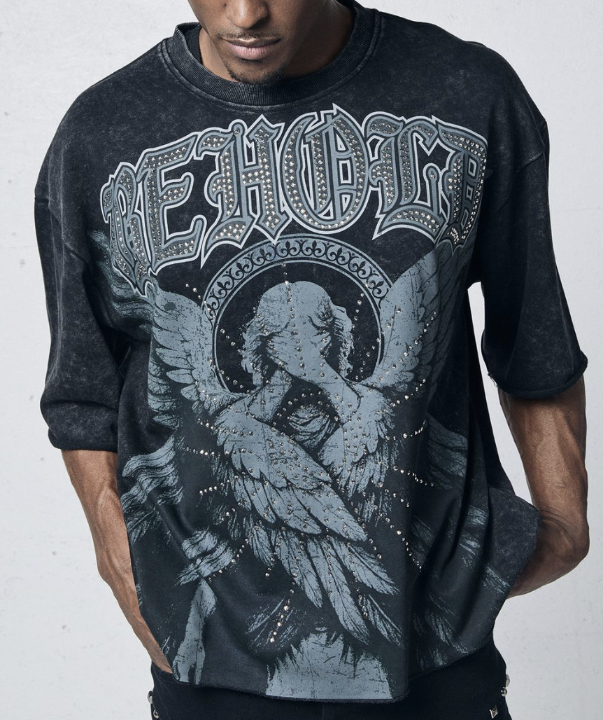 Behold Graphic Tee - Vintage Black