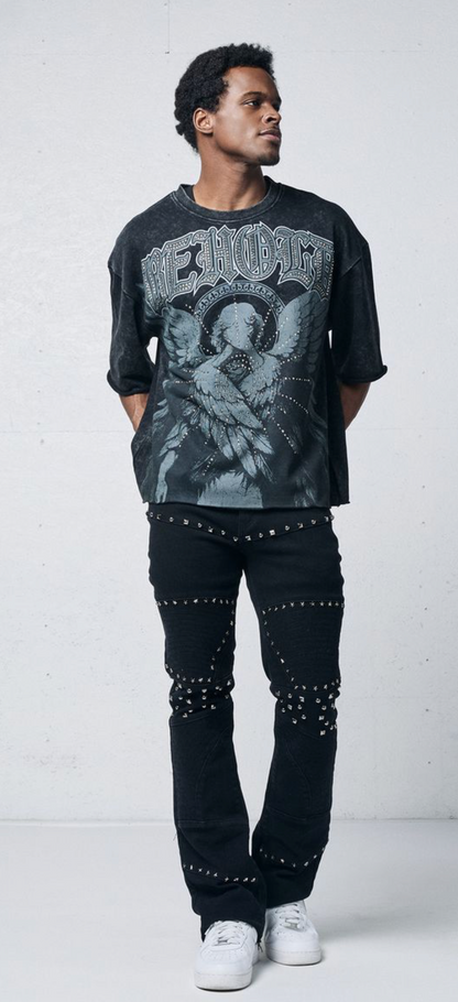 Behold Graphic Tee - Vintage Black